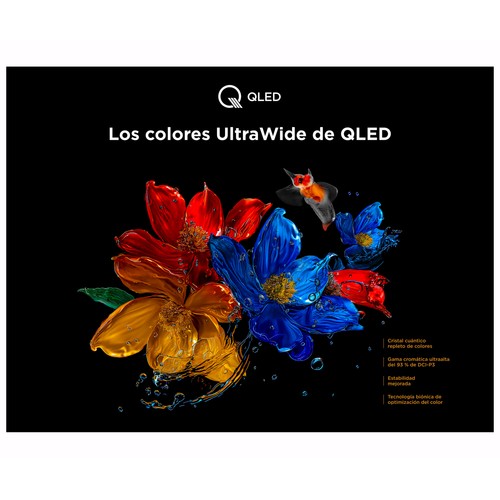 Televisión de 109cm (43") QLED TCL 43T69C, 4K, GOOGLE Tv, Dolby vision / Atmos, 3xHDMI, USB, 60HZ