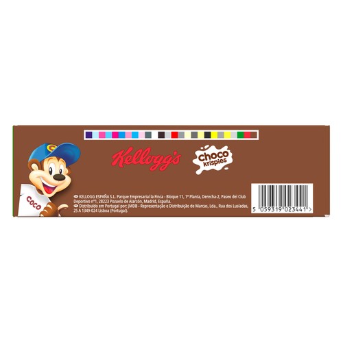 KELLOGG"S Choco Krispies Cereales con sabor a chocolate 330 g.