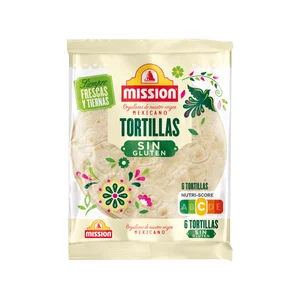 MISSION Tortillas de almidón. arroz y maíz MISSION 6 uds. 216 g.