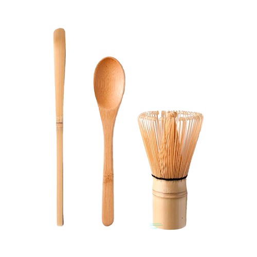 Set para preparar té matcha, 3 piezas de bambú IBILI.