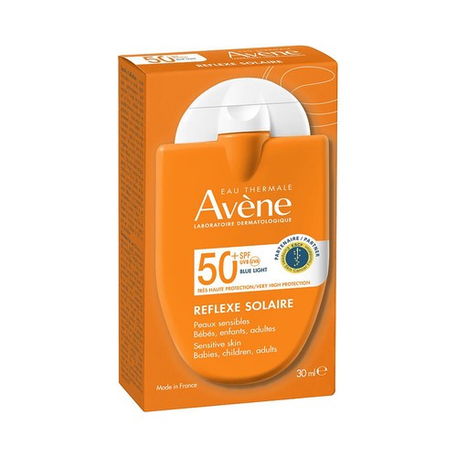 THERMALE AVÉNE Reflexe solaire Protector solar facial y corporal para toda la familia, FPS 50+ (muy alto) 30 ml.