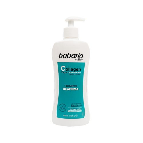 BABARIA Leche corporal (Body milk) con colágeno vegano, para todo tipo de pieles 500 ml
