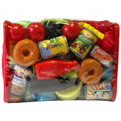 Set de 130 piezas de Alimentos, Bebidas y Utensilios hechos en Plástico RIK & ROK 1 Unidad