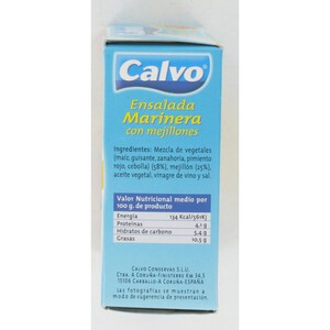Imagen de CALVO Ensalada Marinera con Mejillones CALVO 150 gr. Peso Neto