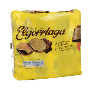 Imagen de ELGORRIAGA Galletas rellenas de chocolate 4 uds. 300 g.