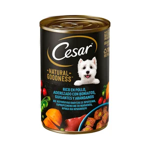 CESAR Pienso húmedo de pollo lata 400 g.
