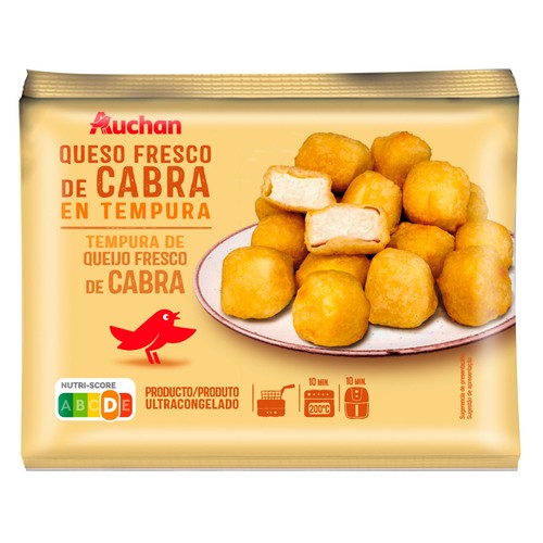 AUCHAN Queso fresco de cabra en tempura 200g