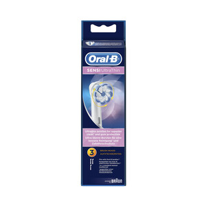 Pack de 3 recambios de cepillo dental eléctrico ORAL-B Sensi Ultrathin.