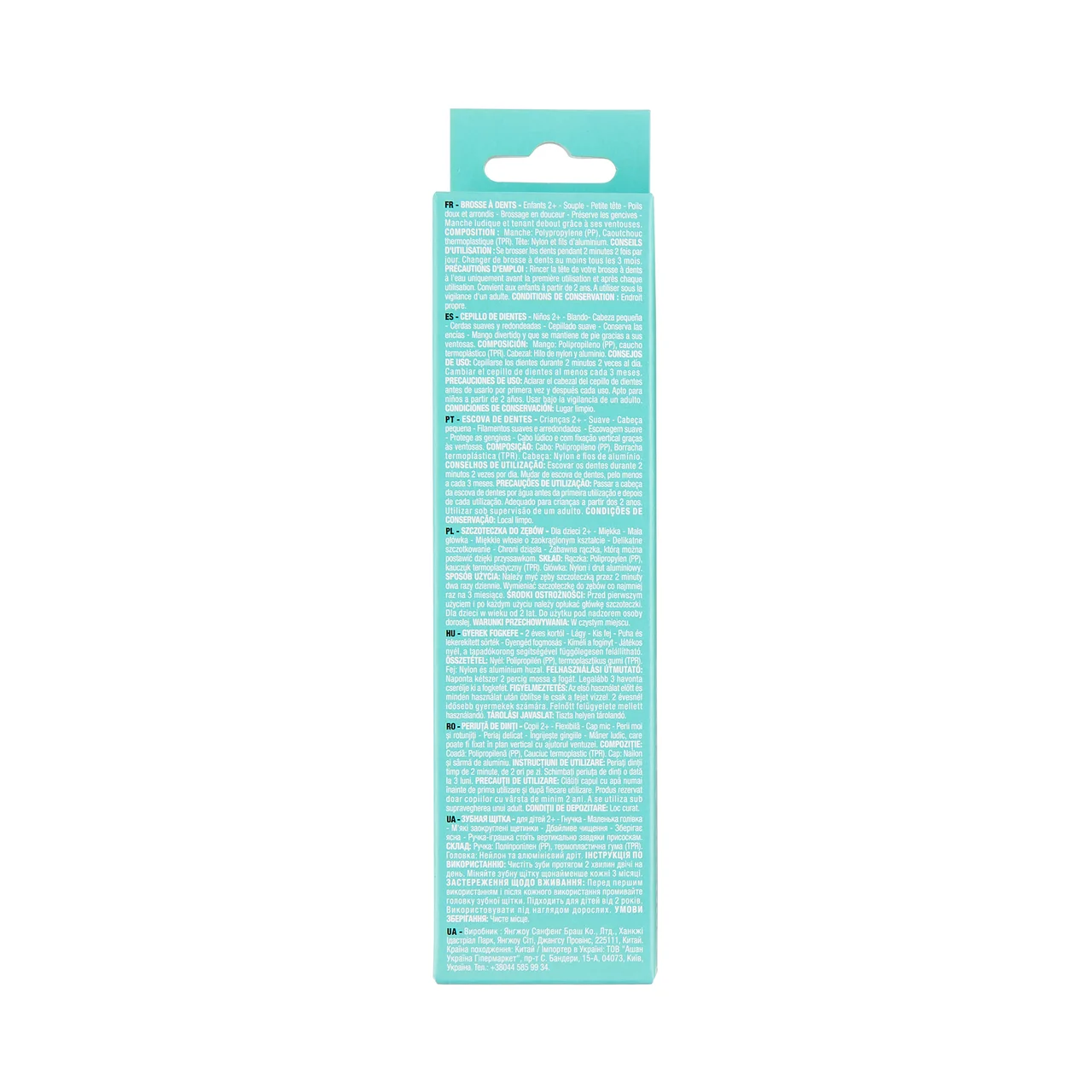 PRODUCTO ALCAMPO Cepillo de dientes infantil (a partir de 2 años) con filamentos suaves.