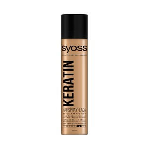 SYOSS Keratin Laca extra fijación (4) para un cabello flexible y con brillo intenso 300 ml.