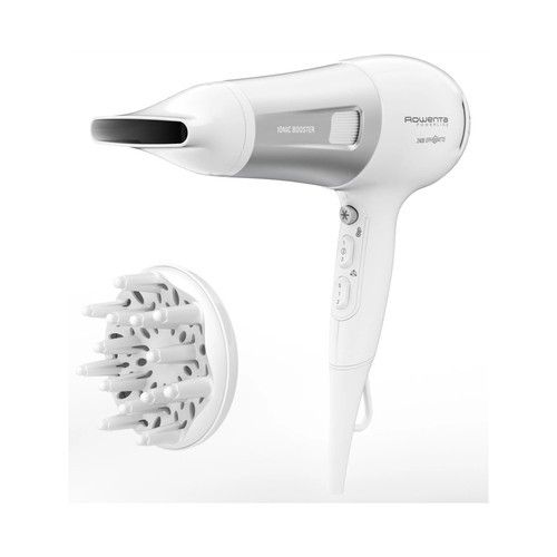 Secador de pelo ROWENTA CV5930 Blanco, 2400W, 2 velocidades, 3 temperaturas, motor DC.