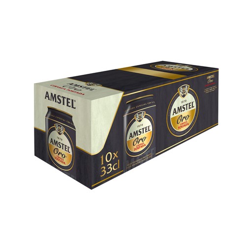 AMSTEL ORO Cervezas tostadas pack 10 uds. x 33 cl.