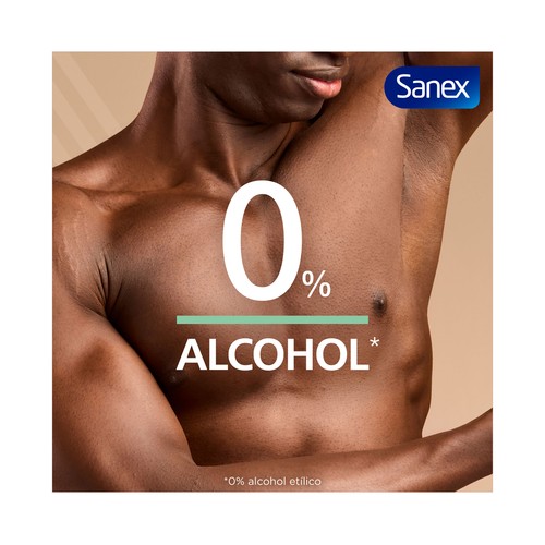 SANEX Men zero% Desodorante roll on para hombres anti transpirante hasta 48 horas 50 ml.