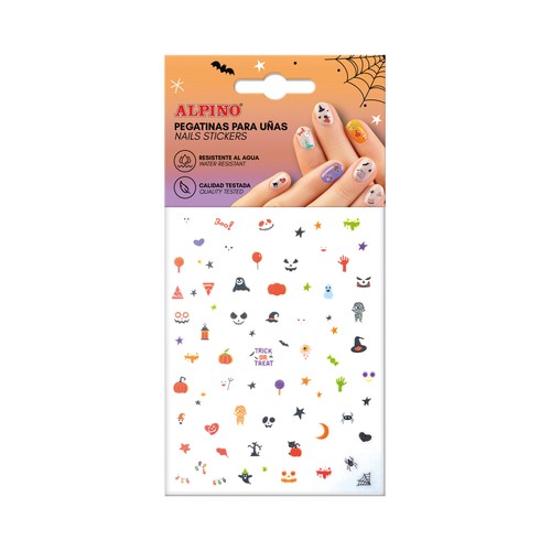 Lámina 1 surtida vinilo, Nails Stickers para Halloween. ALPINO