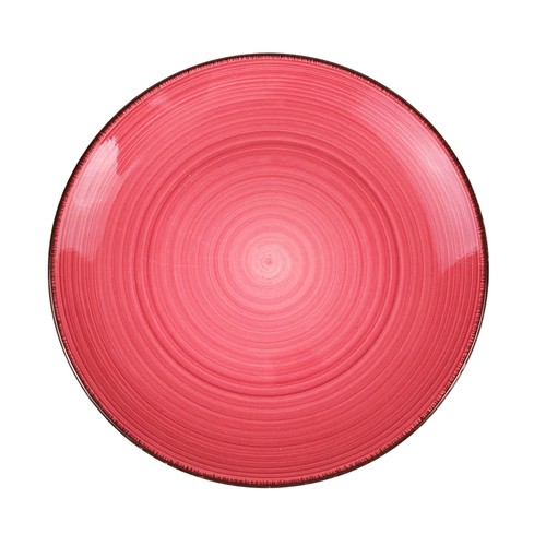 Plato postre 19cm porcelana color rosa. ACTUEL