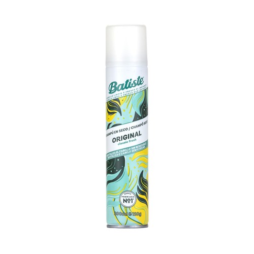 BATISTE Original Champú en seco en spray para un cabello limpio y fresco al instante 200 ml.