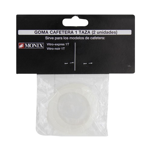 Goma para cafetera expréss/Italiana de 1 taza MONIX  pack de 2 unidades.