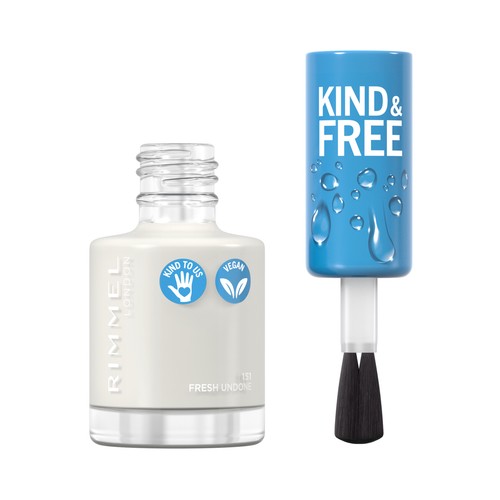 RIMMEL Kind & free, tono 151 Fresh undone Laca de uñas a base de plantas, 8ml.