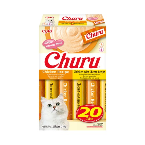 CHURU Snack de gato líquido pollo 20 X 14g
