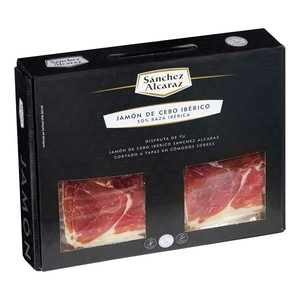 Imagen de SANCHEZ ALCARAZ Maletín de jamón de cebo ibérico 50% 12x60 g.