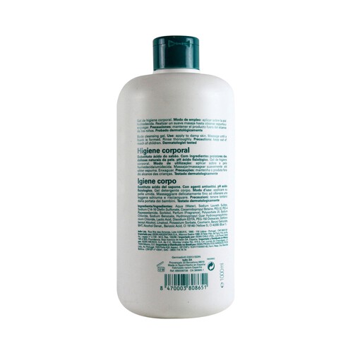 ISDIN Gel para baño o ducha sin jabón y con agentes antisépticos ISDIN Germisdin 1000 ml.