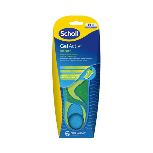 SHOLL Gel activ sport Plantillas (S C/4) con efecto elástico para la absorción de impactos 2 uds.