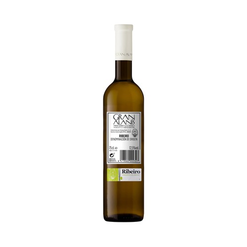 GRAN ALANÍS Vino blanco con denominación de origen Ribeiro botella 75 cl.