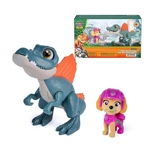 Dinosaurio rugiente y Skye PATRULLA CANINA