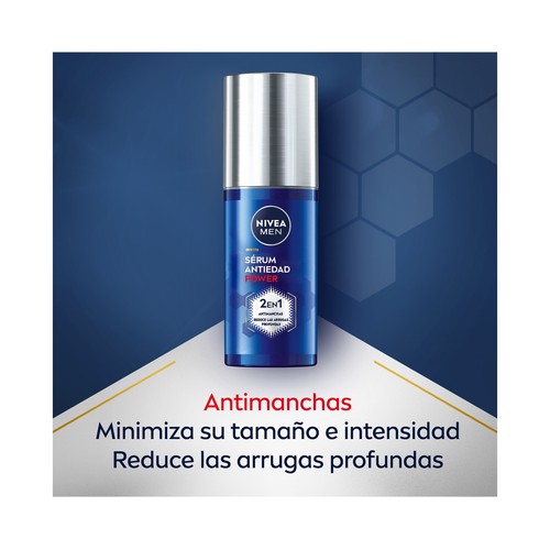 NIVEA Men power Sérum facial antimanchas y antiarrugas 30 ml.