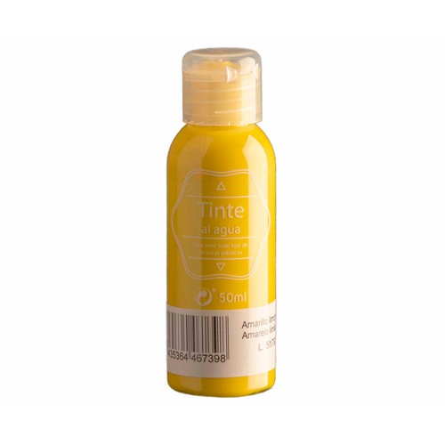 Tinte al agua amarillo CPP, 50ml.