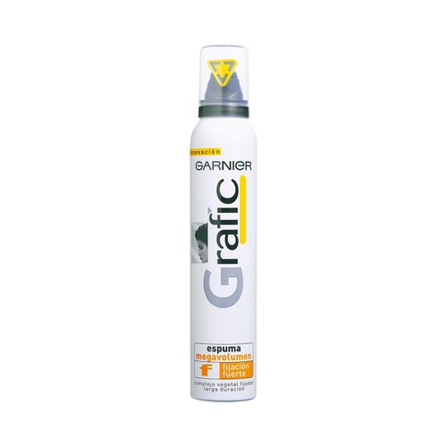GARNIER Espuma capilar moldeadora extra fuerte GARNIER GRAFIC 200 ml.