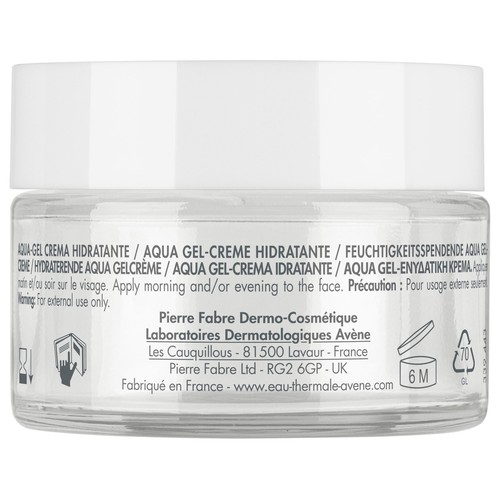 THERMALE AVÉNE Hydrance Aqua gel-crema hidratante, para pieles sensibles deshidratada 50 ml.