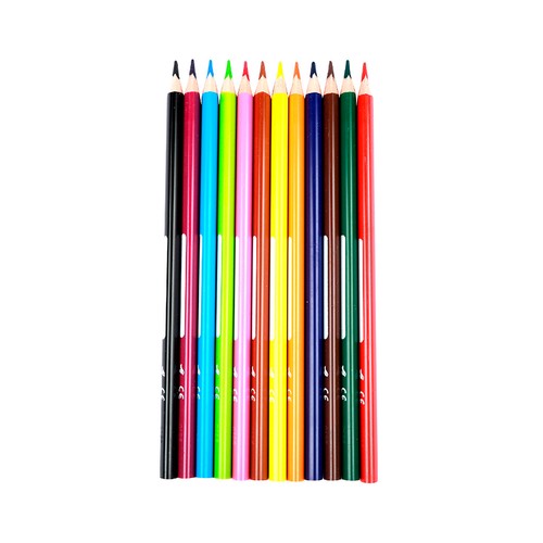 12 Lápices de colores, 18 cm, ALCAMPO.