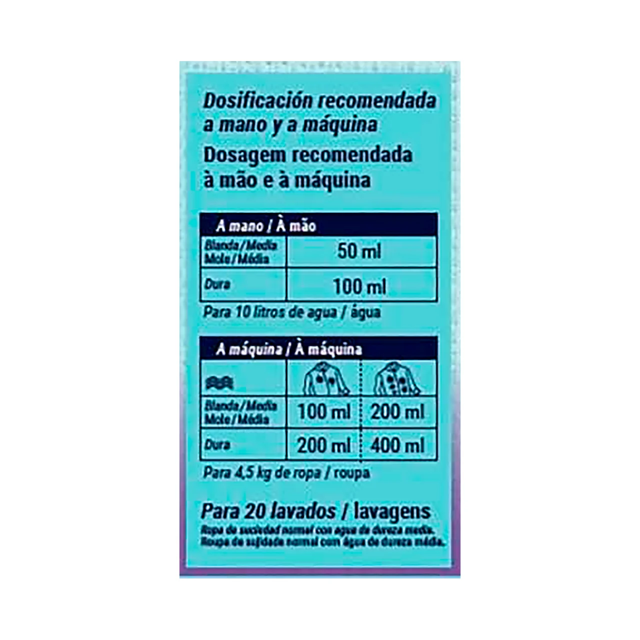 Lejía lavadora perfumada 2 l.