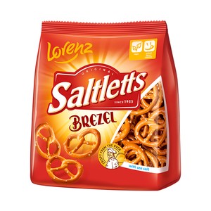 Imagen de LORENZ Original saltletts Brezel (galleta salada en forma de lazo) con sal marina 150 g.