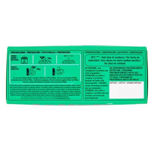 McCAIN Pickers Aros de cebolla congelados, con rebozado crujiente 350 g.