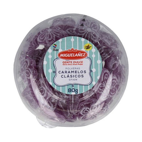 MIGUELAÑEZ Caramelos violeta (en polvera) 80 g.