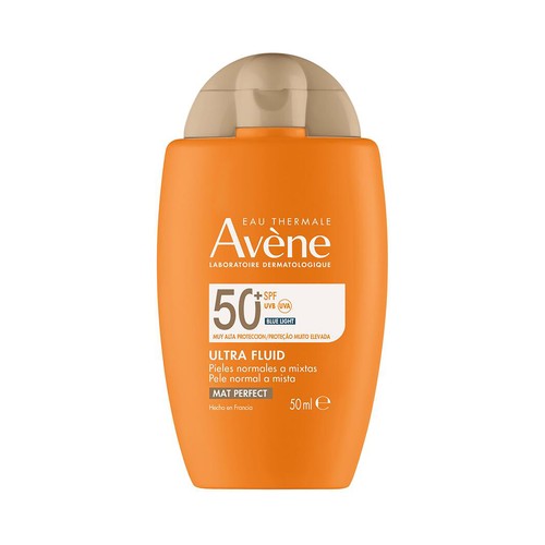 THERMALE AVÉNE Fluido solar matificante con FPS 50+ (muy alto), para pieles normales a mixtas 50 ml.