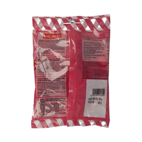 Caramelos blandos sin azucares añadidos frutos rojos VIRGINIAS 90 g.