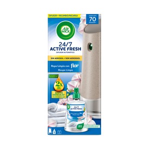 AIRWICK Ambientador autospray aparato + recambio ropa limpia 228ml