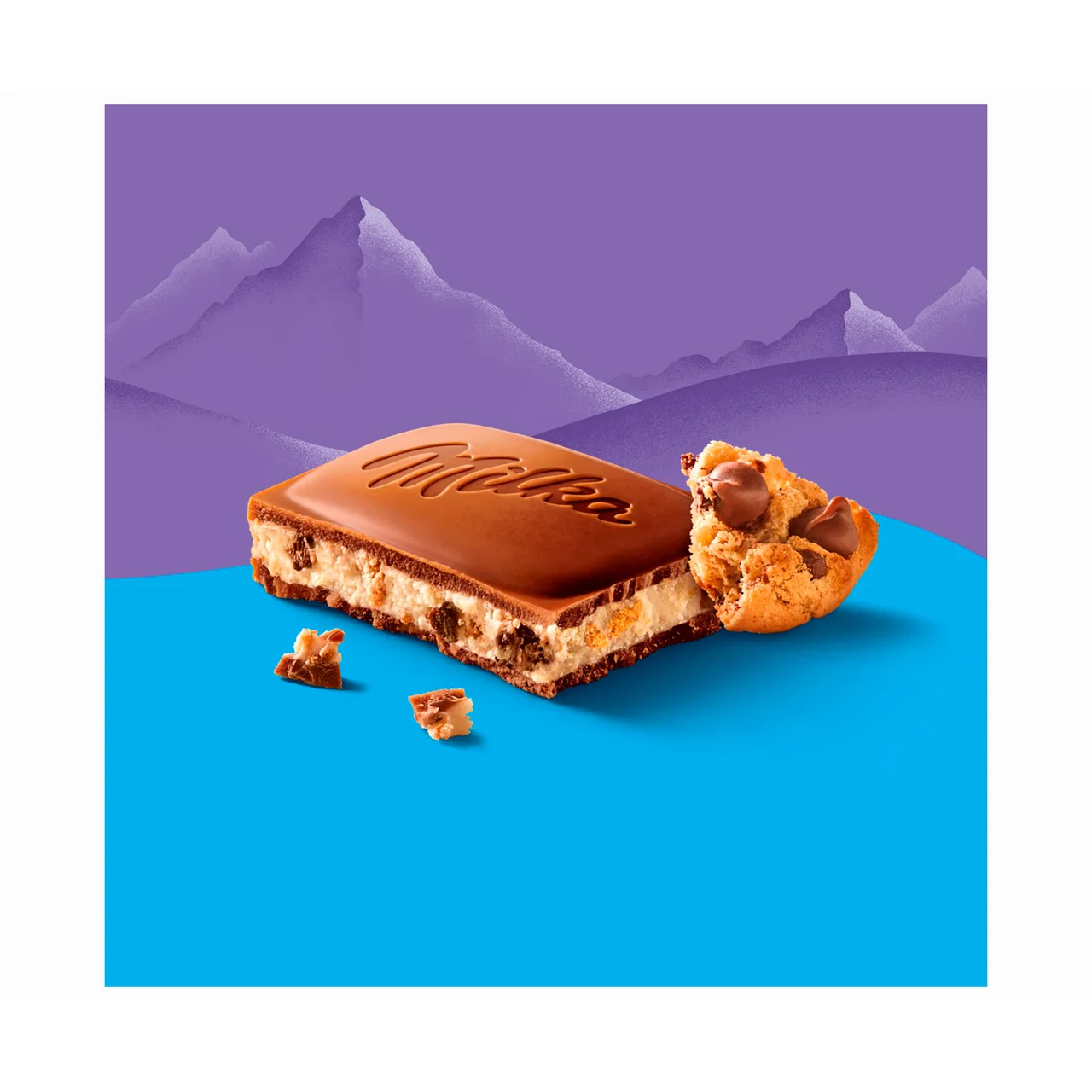 Chocolate con leche relleno de galletas chips ahoy 100 g.