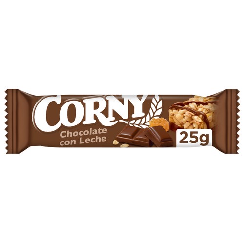 CORNY Barritas de cereales con chocolate con leche 6 x 25 g.