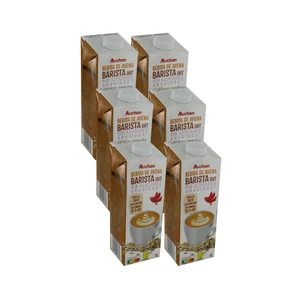 AUCHAN Bebida de avena barista 6 x 1 l. Producto Alcampo