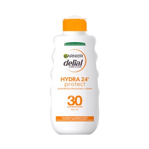 Imagen de DELIAL Hydra 24h protect Leche protectora solar (cara y cuerpo) con FPS 30 (alto) 175 ml.
