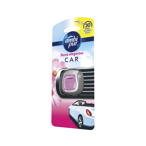 Ambientador de coche para rejilla de ventilación con a olor a brisa floral AMBIPUR CAR 