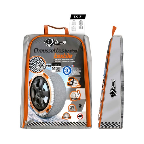 Cadena de nieve textil XL TOOLS, talla 7.
