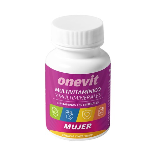 ONEVIT Multivitamínico (13) y multiminerales (11) especial mujer 45 uds.