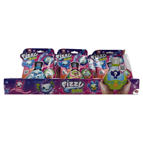 Fizzy Pets, Mascota interactiva sorpresa con luces y sonidos +5 Años BIZAK