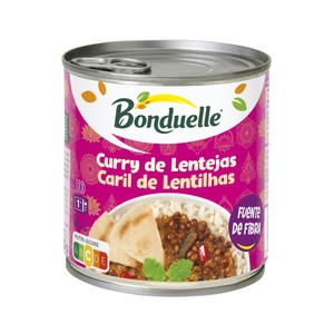 BONDUELLE Lentejas con curry 400 gr