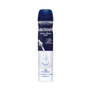 Imagen de LACTOVIT Men invisible Desodorante en spray para hombre, sin alcohol y antiirritaciones 200 ml.